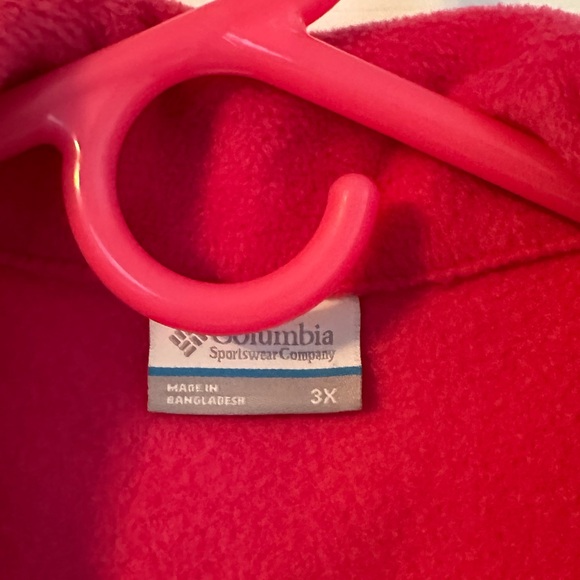 Women’s 3X pink Columbia Sportswearr fleece vest - Picture 3 of 3